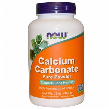 Микроэлемент Кальций NOW Foods Calcium Carbonate Powder 340 g /200 servings/ Pure