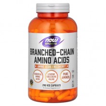 Аминокислота BCAA NOW Foods Branched Chain Amino Acids 240 Veg Caps