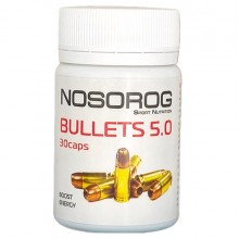 Комплекс до тренировки Nosorog Nutrition Bullets 5.0 30 Caps Комплекс до тренировки Nosorog Nutrition Bullets 5.0 30 Caps