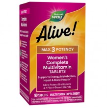 Витаминно-минеральный комплекс Nature's Way Alive! Women's Max Potency 90 Tabs