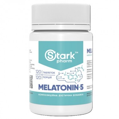 Мелатонин для спорта Stark Pharm Stark Melatonin 5 mg 120 Tabs