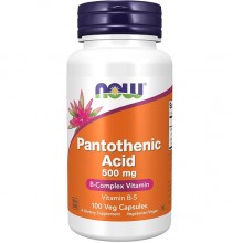 Пантотеновая кислота NOW Foods Pantothenic Acid 500 mg 100 Veg Caps