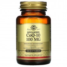 Коэнзим Solgar Megasorb CoQ-10 100 mg 60 Softgels SOL-00952 Коэнзим Solgar Megasorb CoQ-10 100 mg 60 Softgels SOL-00952