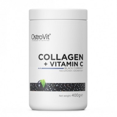 Хондропротектор (для спорта) OstroVit Collagen And Vitamin C 400 g /40 servings/ Black Currant