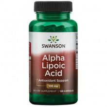 Альфа-липоевая кислота Swanson Alpha Lipoic Acid 100 mg 120 Caps