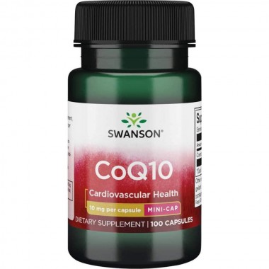 Коэнзим Swanson CoQ10 Mini Cap 10 mg 100 Caps
