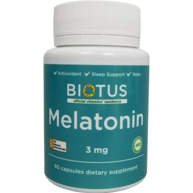 Мелатонин для сна Biotus Melatonin 3 mg 60 Caps BIO-530388