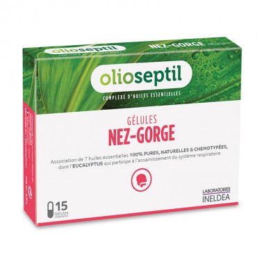 Комплекс для профилактики дыхательной системы OLIOSEPTIL NEZ-GORGE 15 Caps