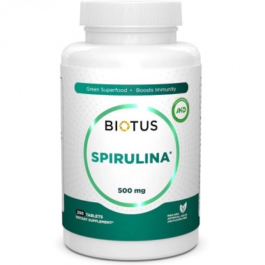 Спирулина Biotus Spirulina 500 mg 200 Tabs