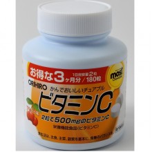 Витамин C Orihiro Vitamin C 180 Chewable Tabs Cherry
