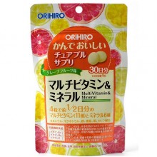 Мультивитамины Orihiro Multivitamins & Minerals 500 mg 120 Tabs Grapefruit Мультивитамины Orihiro Multivitamins & Minerals 500 mg 120 Tabs Grapefruit