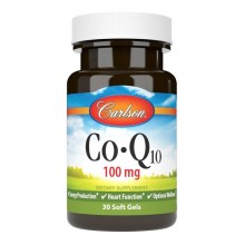 Коэнзим Carlson Labs CoQ10 100 mg 30 Soft Gels Коэнзим Carlson Labs CoQ10 100 mg 30 Soft Gels