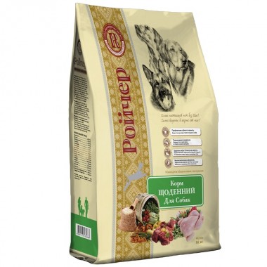 Ройчер ежедневный Ежедневный корм для взрослых собак. Куриное мясо, куриная печень гидролизованная. (10кг)  Ройчер ежедневный Ежедневный корм для взрослых собак. Куриное мясо, куриная печень гидролизованная. (10кг)