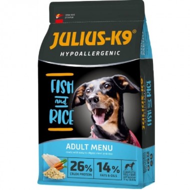  Julius K-9 Рыба и Рис Fish&RiceГипоаллергенныйдля собак. (12кг)