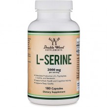 Серин Double Wood L-Serine 2000 mg (4 caps per serving) 180 Caps Серин Double Wood L-Serine 2000 mg (4 caps per serving) 180 Caps