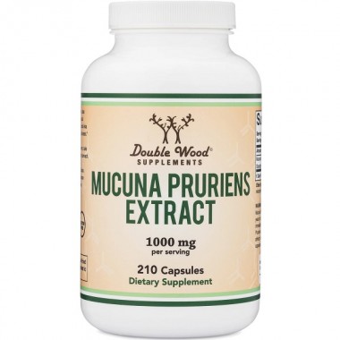 Комплекс для профилактики нервной системы Double Wood Mucuna Pruriens Extract  1000 mg (2 caps per serving) 210 Caps