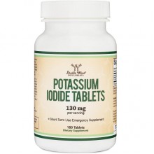 Микроэлемент Йод Double Wood Potassium Iodide 130 mg (2 tabs per serving) 180 Tabs