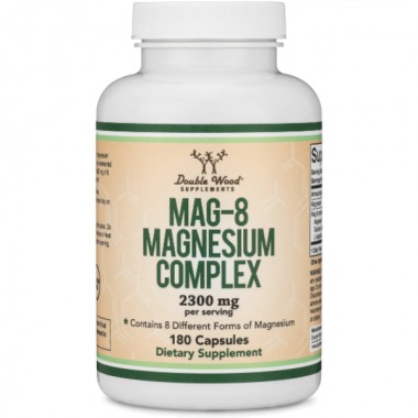 Микроэлемент Магний Double Wood MAG-8 Magnesium Complex Supplement 2300 mg (3 caps per serving) 180 Caps