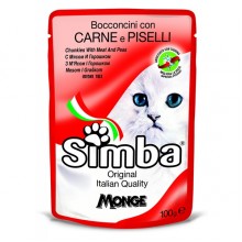 Влажный корм для котов Monge Simba Cat Wet мясной 0,1  кг