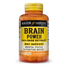 Комплекс для профилактики работы головного мозга Mason Natural Brain Power With Sage Extract 60 Caplets