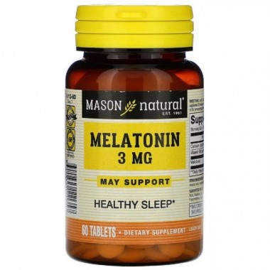 Мелатонин для сна Mason Natural Melatonin 3 mg 60 Tabs