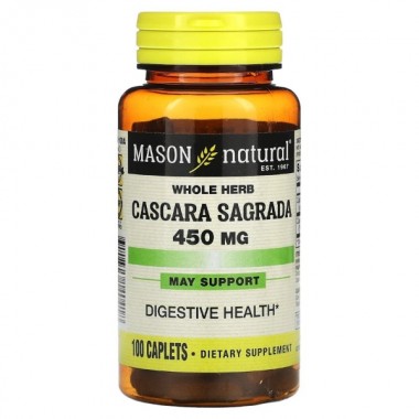 Улучшение работы кишечника Mason Natural Whole Herb Cascara Sagrada 100 Caplets