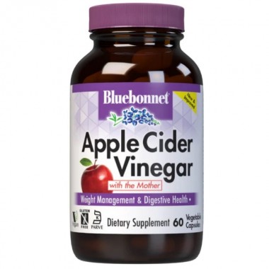 Яблочный уксус Bluebonnet Nutrition Apple Cider Vinegar 60 Veg Caps