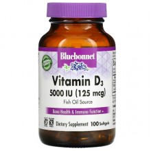 Витамин D Bluebonnet Nutrition Vitamin D3 5000 IU 100 Softgels Витамин D Bluebonnet Nutrition Vitamin D3 5000 IU 100 Softgels