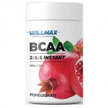 Аминокислота BCAA для спорта Willmax BCAA 2:1:1 400 g /80 servings/ Pomegranate Аминокислота BCAA для спорта Willmax BCAA 2:1:1 400 g /80 servings/ Pomegranate