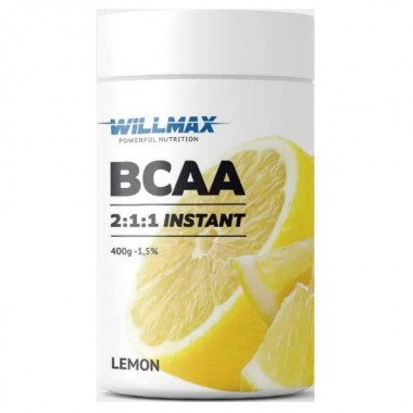 Аминокислота BCAA для спорта Willmax BCAA 2:1:1 400 g /80 servings/ Lemon Аминокислота BCAA для спорта Willmax BCAA 2:1:1 400 g /80 servings/ Lemon