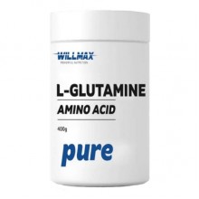 Глютамин для спорта Willmax L-Glutamine 400 g /80 servings/ Pure