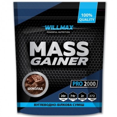 Гейнер Willmax Mass Gainer 2000 g /20 servings/ Chocolate