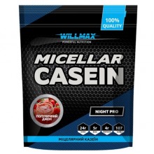 Протеин Willmax Micellar Casein 900 g /30 servings/ Strawberry Jam