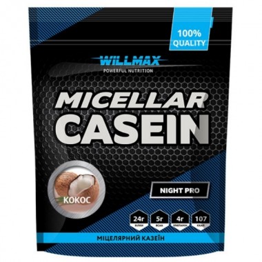 Протеин Willmax Micellar Casein 900 g /30 servings/ Coconut