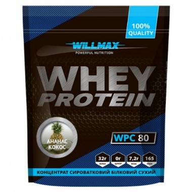 Протеин Willmax Whey Protein 80 920 g /23 servings/ Pineapple Coconut