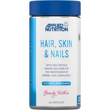 Витаминно-минеральный комплекс для спорта Applied Nutrition Hair, Skin & Nails 60 Caps Витаминно-минеральный комплекс для спорта Applied Nutrition Hair, Skin & Nails 60 Caps