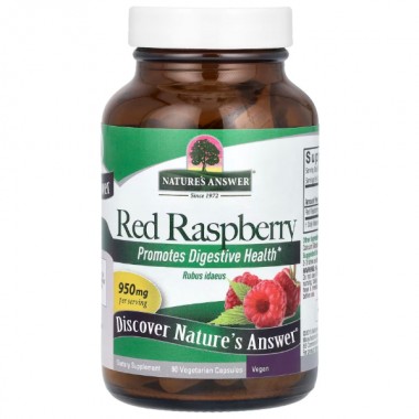 Комплекс при менопаузе Nature's Answer Red Raspberry 950 mg 90 Veg Caps