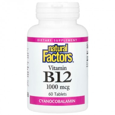 Витамин Б12 Natural Factors Vitamin B12 1000 mcg 60 Tabs