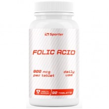 Витамин B для спорта Sporter Folic Acid 800 mcg 90 Tabs