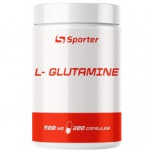 Глютамин для спорта Sporter L-Glutamine 500 mg 200 Caps