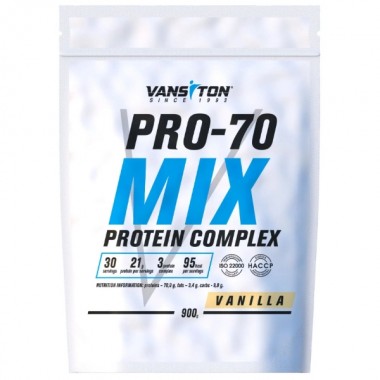 Протеин Vansiton Pro-70 Mix 900 g /30 servings/ Vanilla