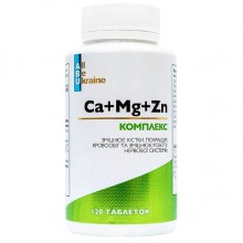 Мультиминеральный комплекс All be Ukraine Ca+Mg+Zn 120 Tabs