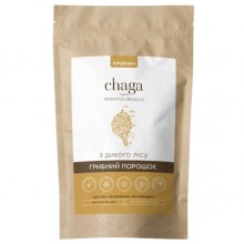 Грибной комплекс Fungipapa Чага (Inonotus obliquus) - грибной порошок 60 г /30 порций/