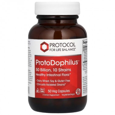 Пробиотик Protocol for Life Balance ProtoDophilus, 50 Billion 50 Veg Caps