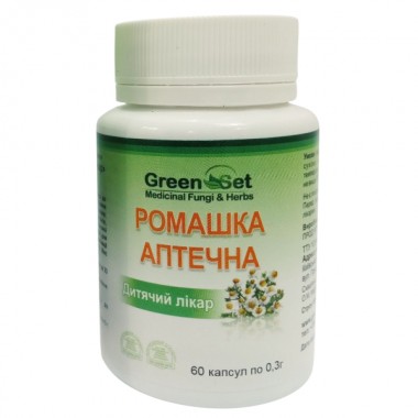 Улучшение работы кишечника GreenSet Ромашка Аптечная - Детский Врач 60 капсул