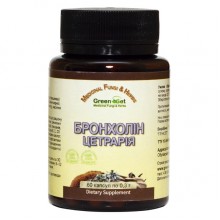 Комплекс для профилактики дыхательной системы GreenSet Бронхолин - Цетрария 60 капсул Комплекс для профилактики дыхательной системы GreenSet Бронхолин - Цетрария 60 капсул