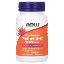 Витамин Б12 NOW Foods Methyl B-12 10000 mcg 60 Lozenges