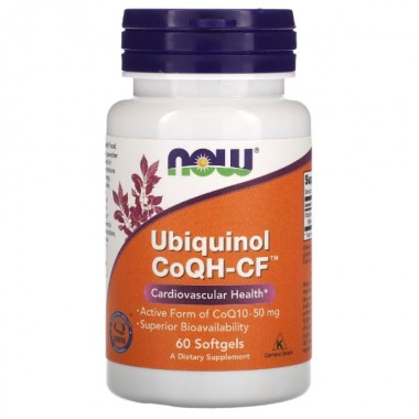 Коэнзим NOW Foods Ubiquinol CoQH-CF 60 Softgels