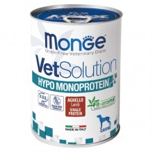 Влажный корм для собак Monge VetSolution Wet Hypo canine ягненок 0,4 Кг