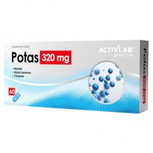 Микроэлемент Калий для спорта Activlab Potas 320 mg 60 Caps